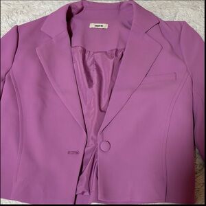 💜 Jason Wu Lilac Cropped Blazer (NWOT)